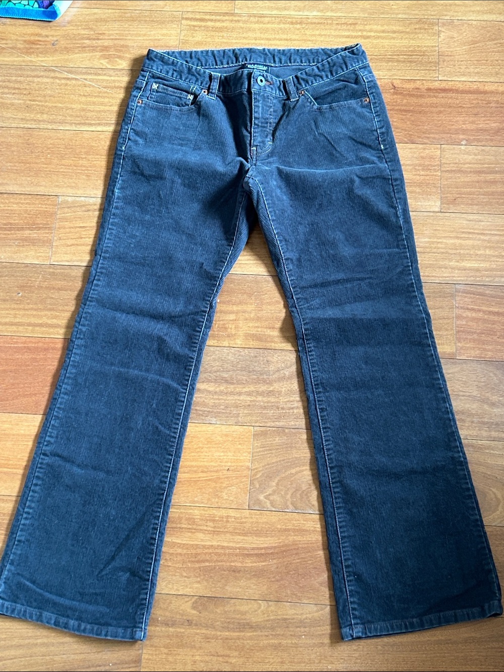 Polo Jeans Co Dark Gray Corduroy Wide Leg Pants